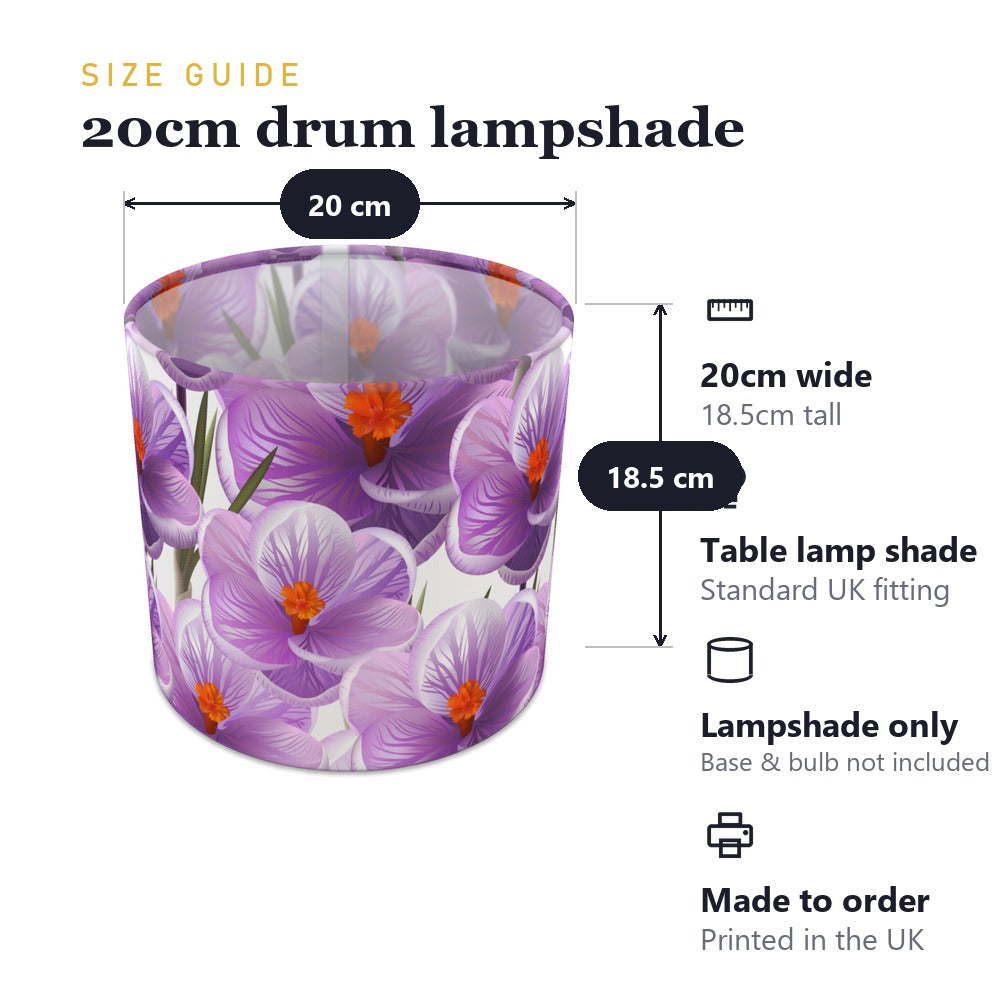 Purple Floral Hibiscus lampshade