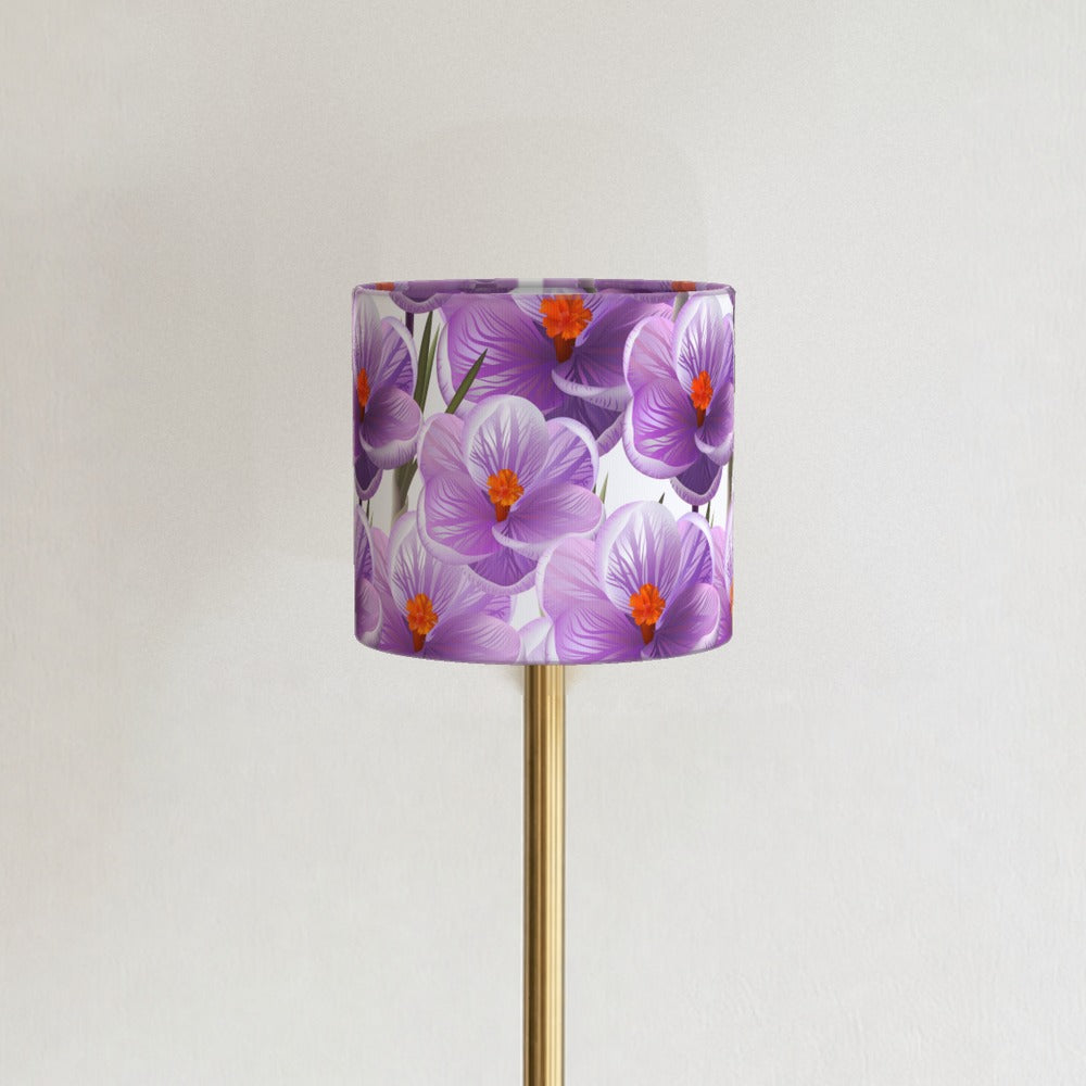 Purple Floral Hibiscus lampshade