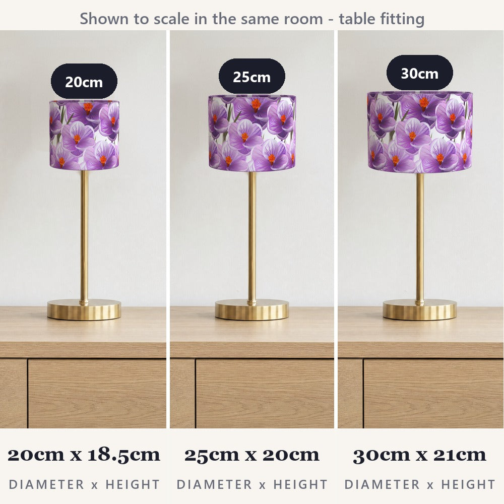 Purple Floral Hibiscus lampshade