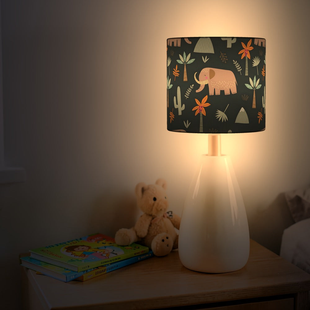 Jungle Safari Elephant Pattern lampshade
