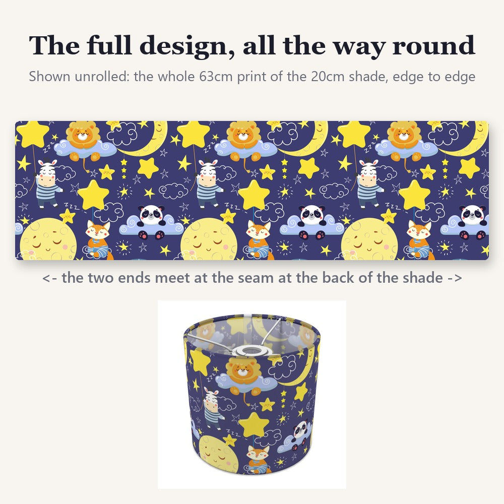 Starry Night Safari Animal lampshade