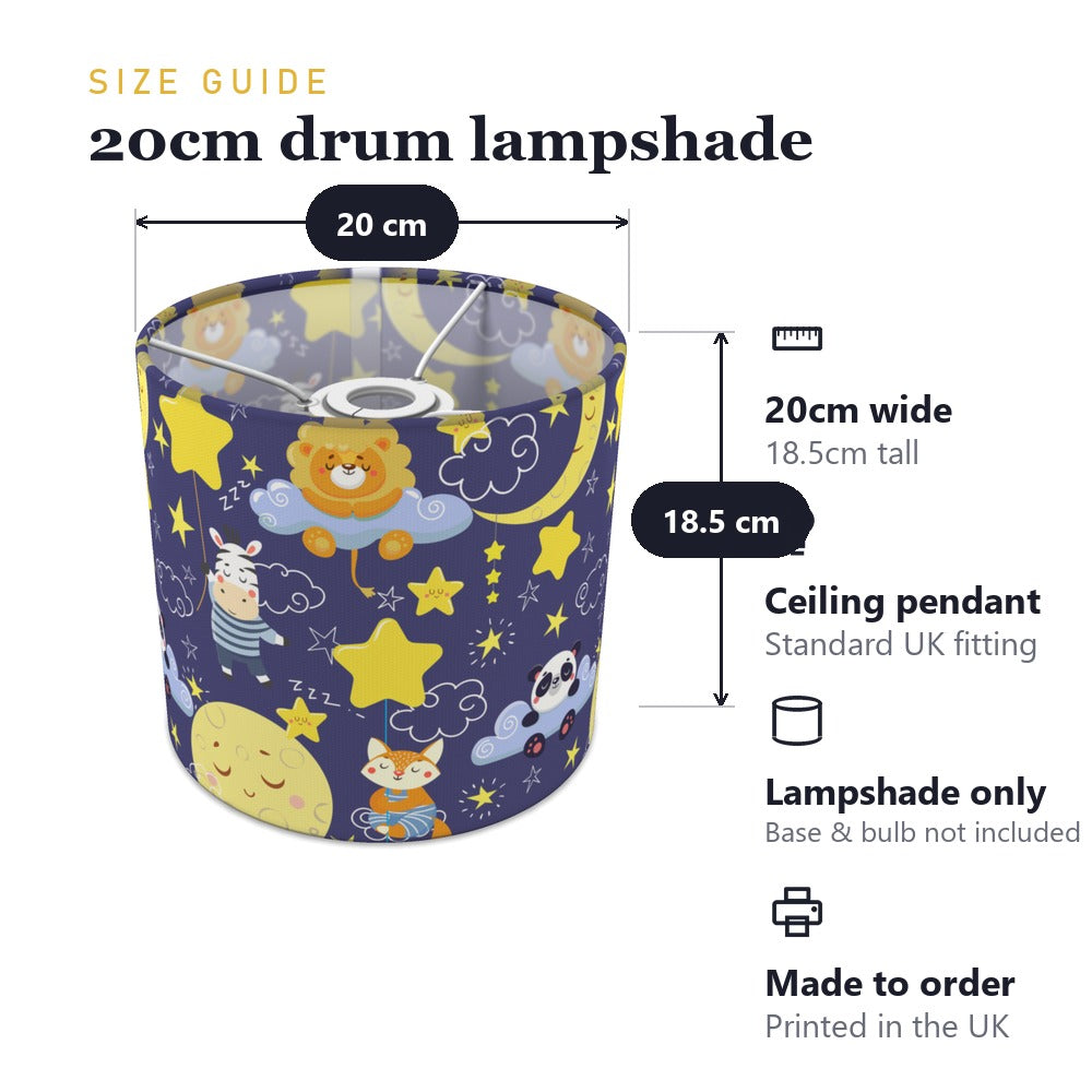 Starry Night Safari Animal lampshade