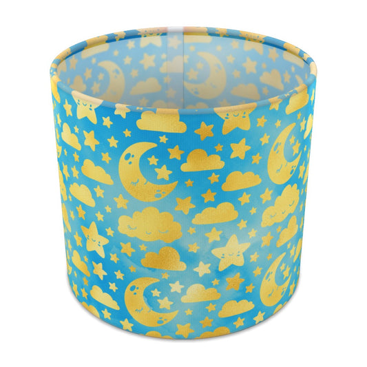 Gold Moon and Stars lampshade - 20cm Table