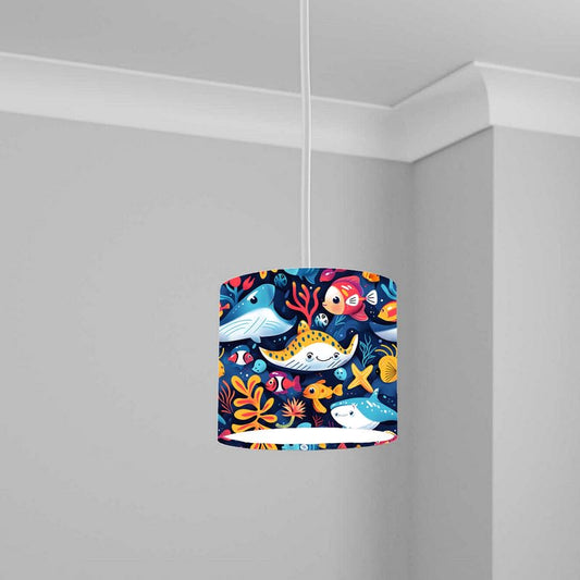 Aquatic Lampshade Kids Bedroom LightShade ver47 20CM X 18.5CM