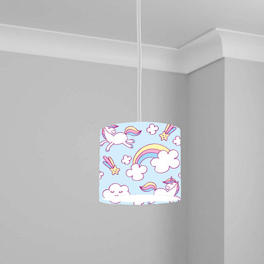 Magical Unicorn Rainbow Ceiling Lampshade Lightshade for Kids' Room - 20cm x 18.5cm