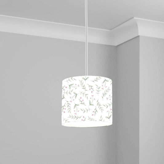 Soft Leaf Floral Pattern Ceiling Lampshade Lightshade for Room - 20cm x 18.5cm