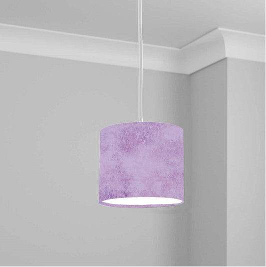 Soft Purple Textured Pattern Ceiling Lampshade Lightshade for Room - 20cm x 18.5cm