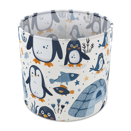 Playful Penguins with Igloo lampshade - 20cm Table