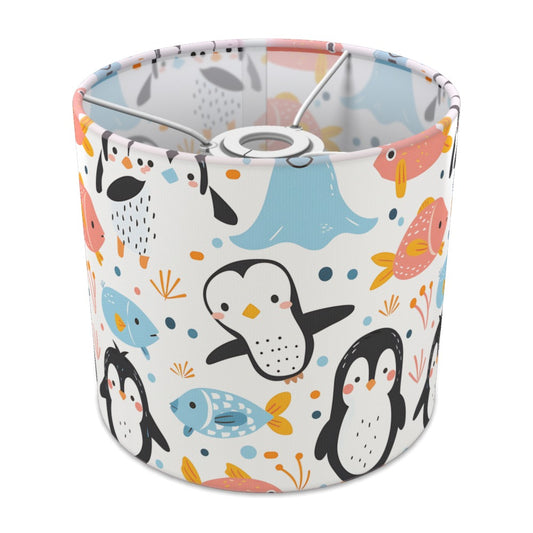 Playful Penguins with Fish lampshade - 20cm Ceiling