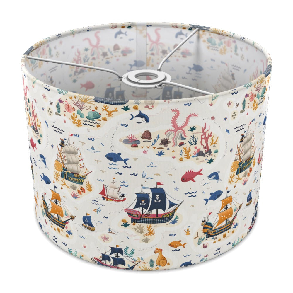 Colourful Ships and Sea Life lampshade - 30cm Ceiling