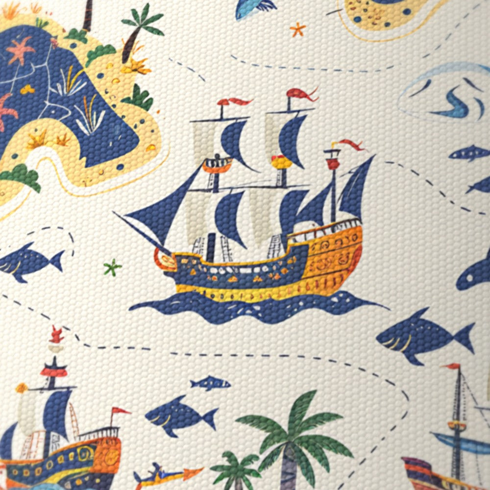Sailing Ships and Whales lampshade