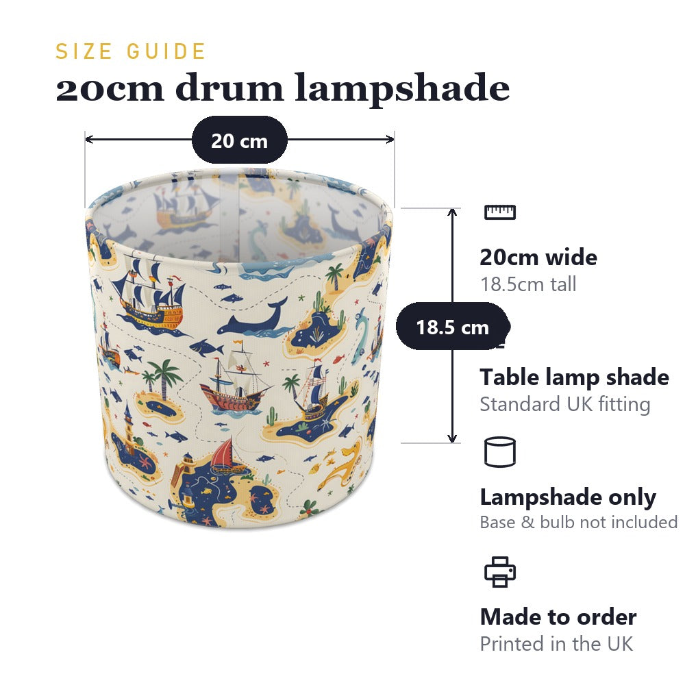Sailing Ships and Whales lampshade