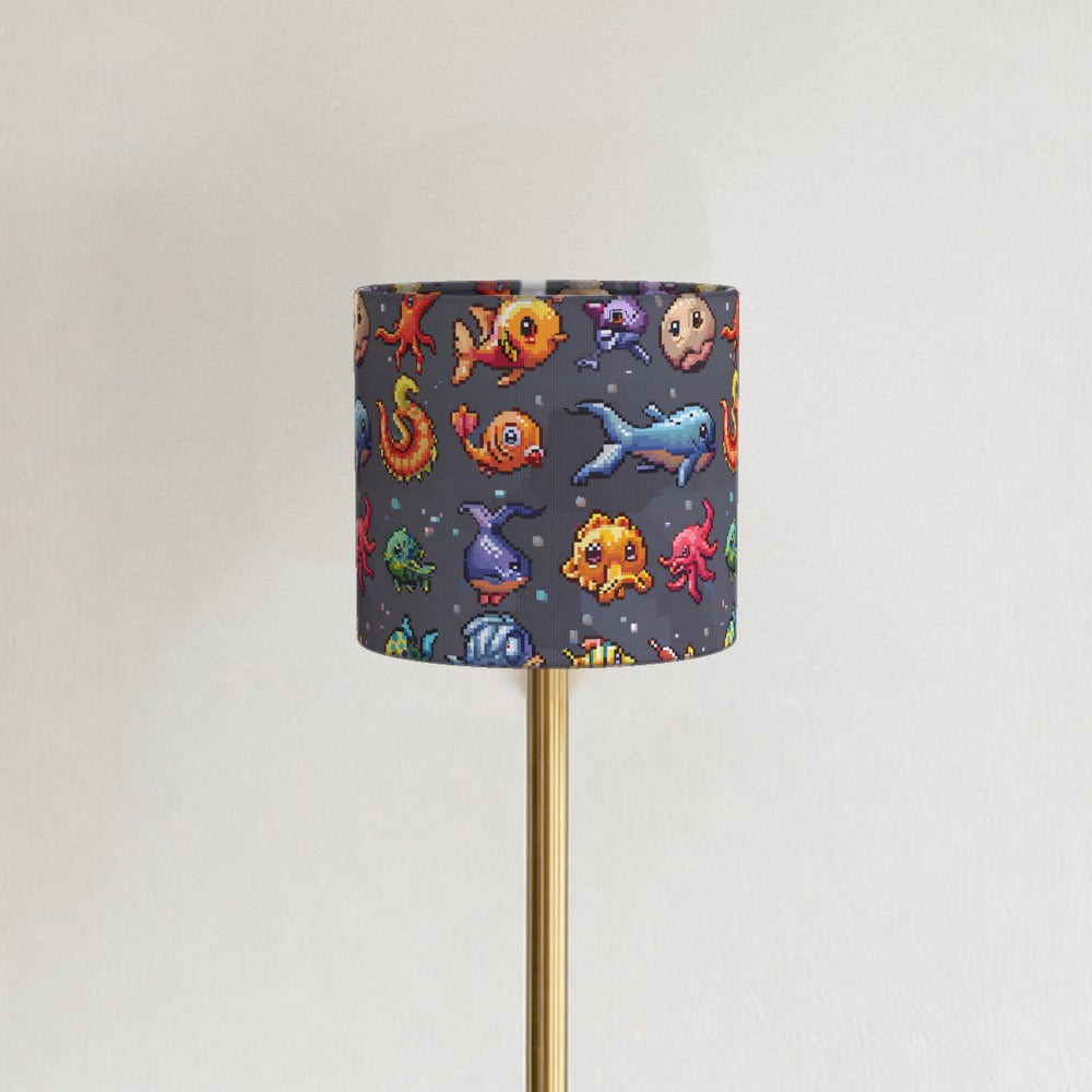 Colourful Sea Creatures lampshade