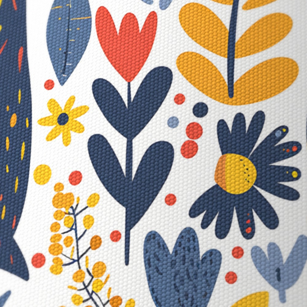 Playful Penguins and Flowers lampshade