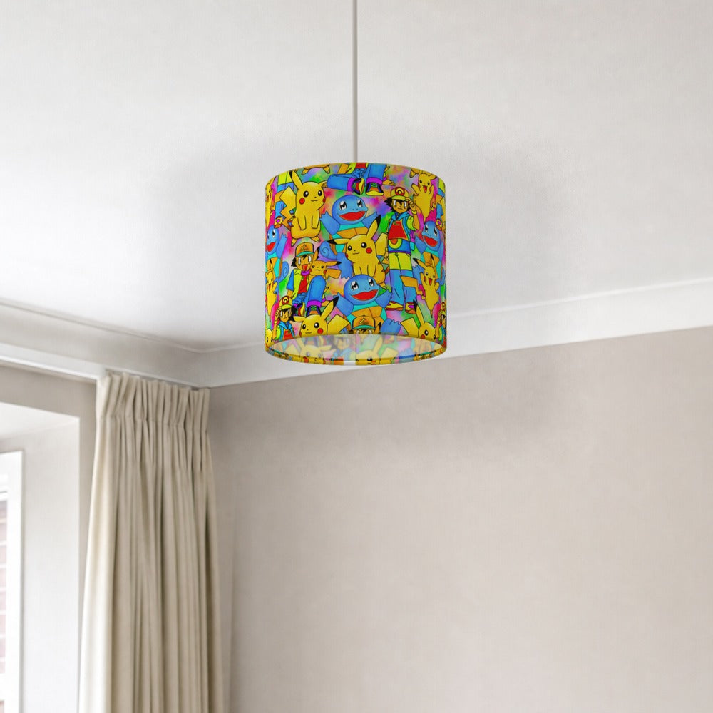 Bright Pok Mon Characters Pattern lampshade