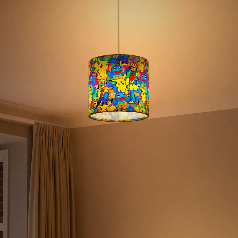 Bright Pok Mon Characters Pattern lampshade