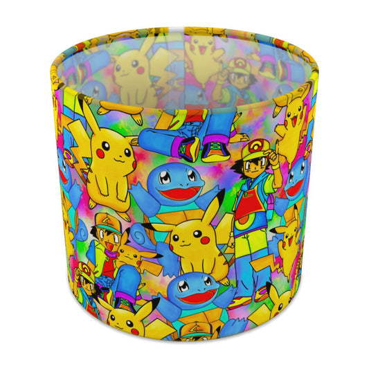 Bright Pok Mon Characters Pattern lampshade - 20cm Table