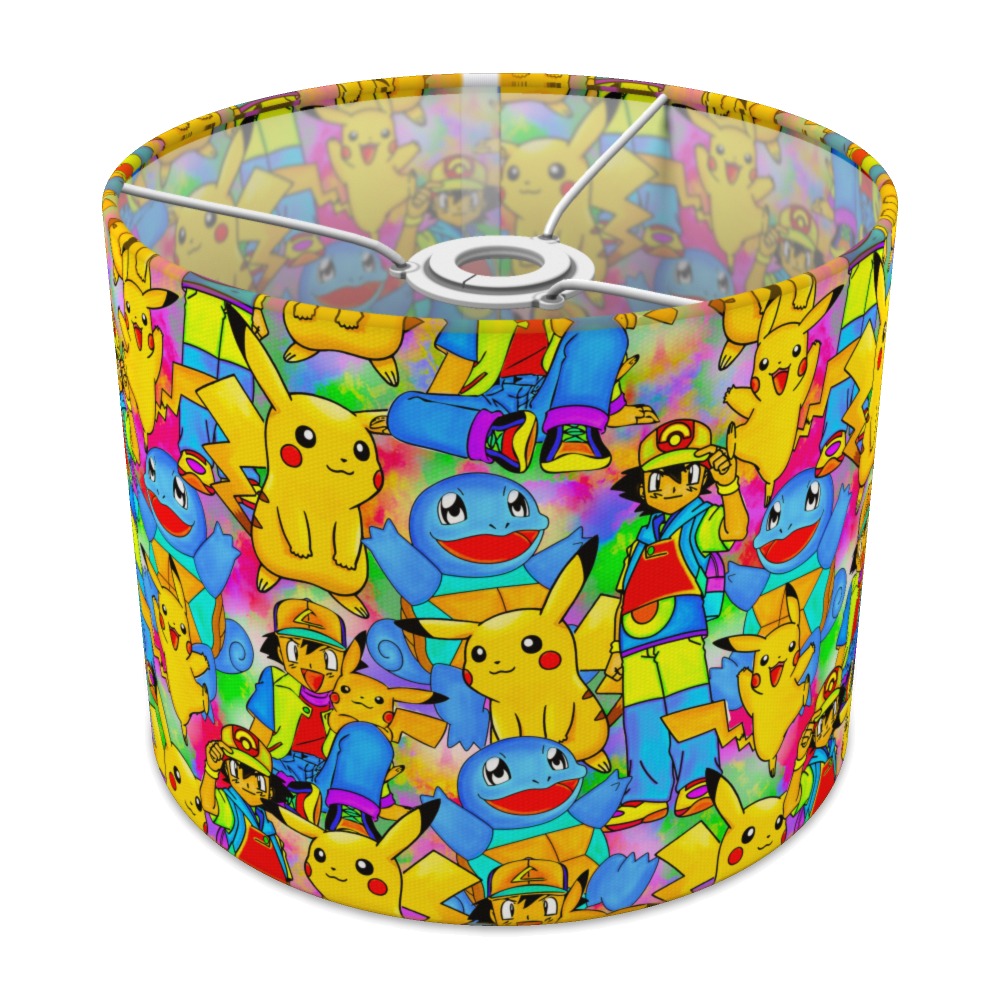 Bright Pok Mon Characters Pattern lampshade - 25cm Ceiling