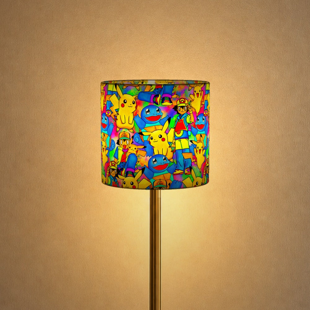 Bright Pok Mon Characters Pattern lampshade