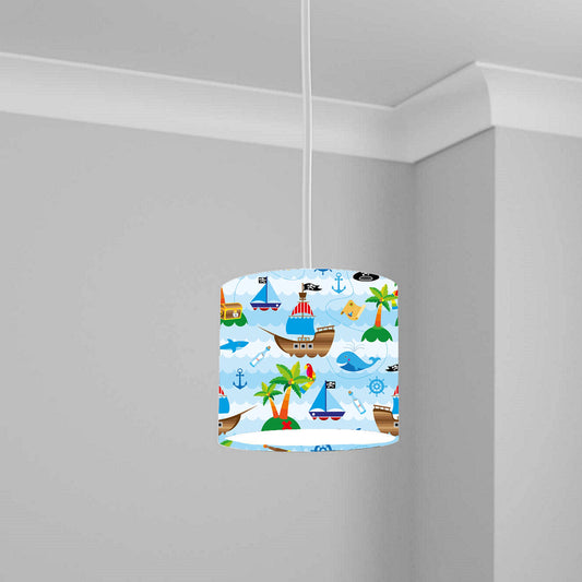 Pirate Adventure Ceiling Lampshade Lightshade for Nursery 1-20cm x 18.5cm