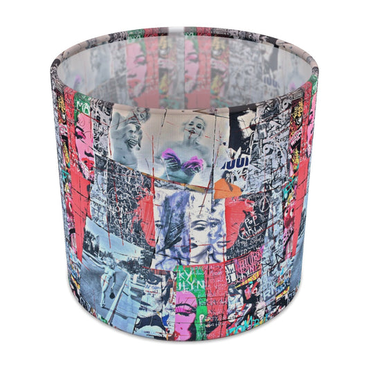 Vibrant Street Art Collage lampshade - 20cm Table