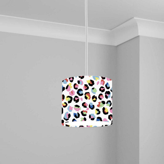 Colorful Leopard Print Ceiling Lampshade Lightshade for Room - 20cm x 18.5cm