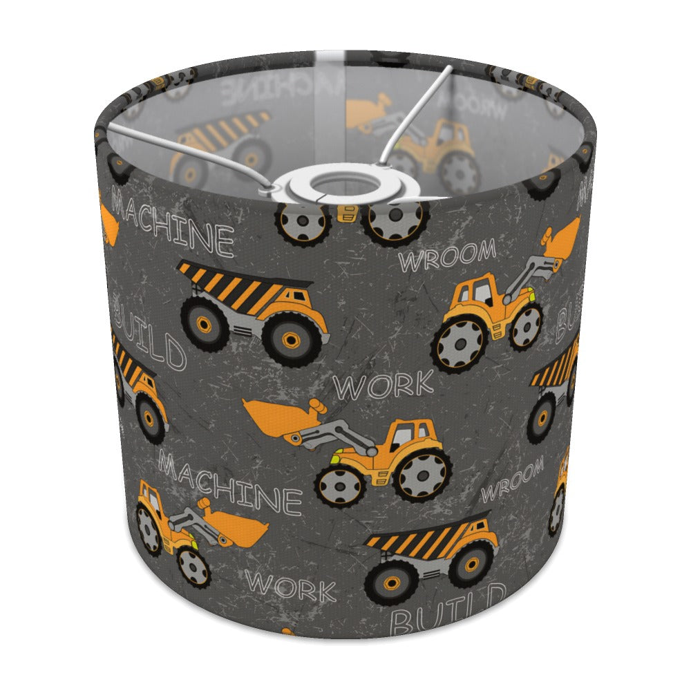 Construction Trucks Grey lampshade - 20cm Ceiling
