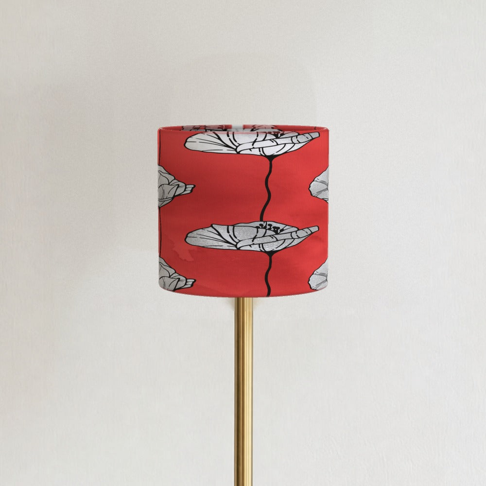 Red Poppy Floral Pattern lampshade