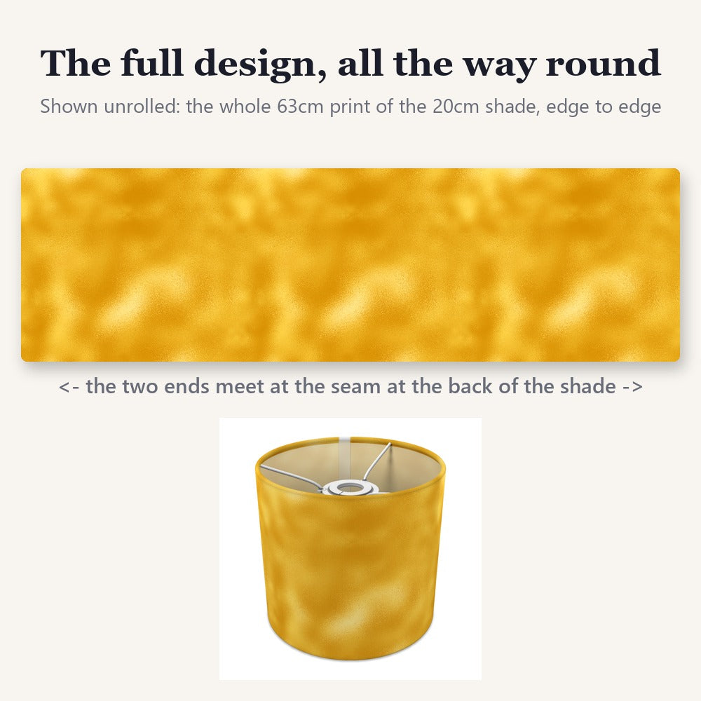Vibrant Yellow-orange Pattern lampshade