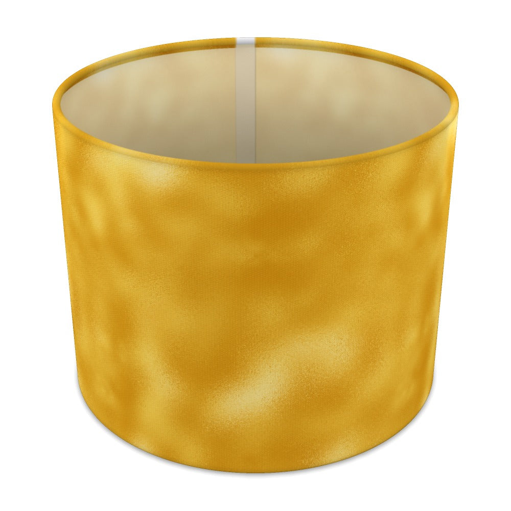 Vibrant Yellow-orange Pattern lampshade - 25cm Table