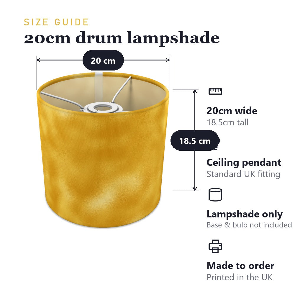 Vibrant Yellow-orange Pattern lampshade