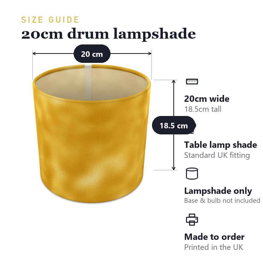 Vibrant Yellow-orange Pattern lampshade