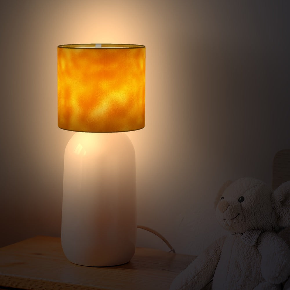 Vibrant Yellow-orange Pattern lampshade