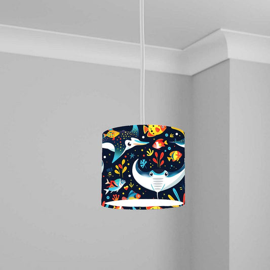 Aquatic Lampshade Kids Bedroom LightShade ver49 20CM X 18.5CM