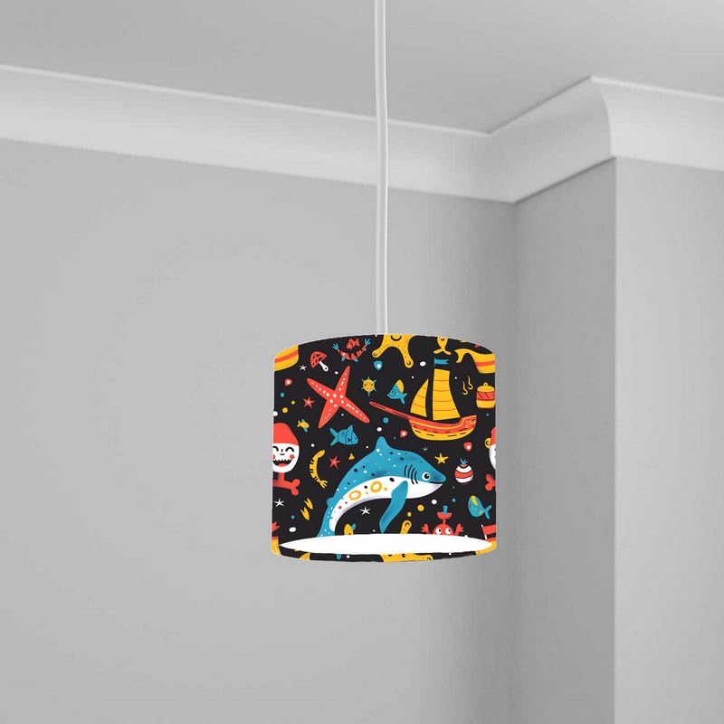 Aquatic Lampshade Kids Bedroom LightShade ver294 20CM X 18.5CM