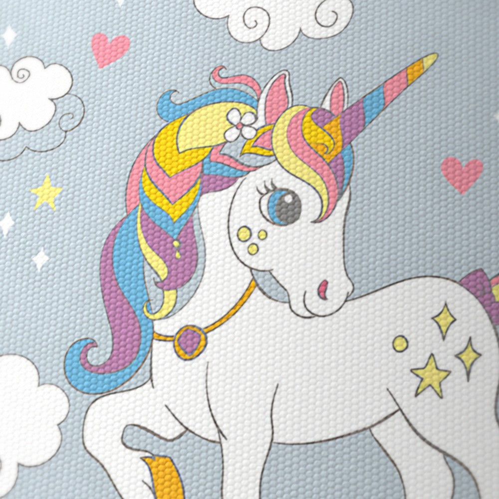 Enchanting Unicorn on Rainbow lampshade