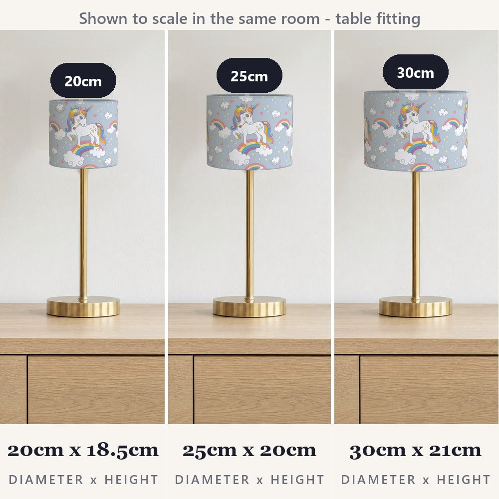 Enchanting Unicorn on Rainbow lampshade