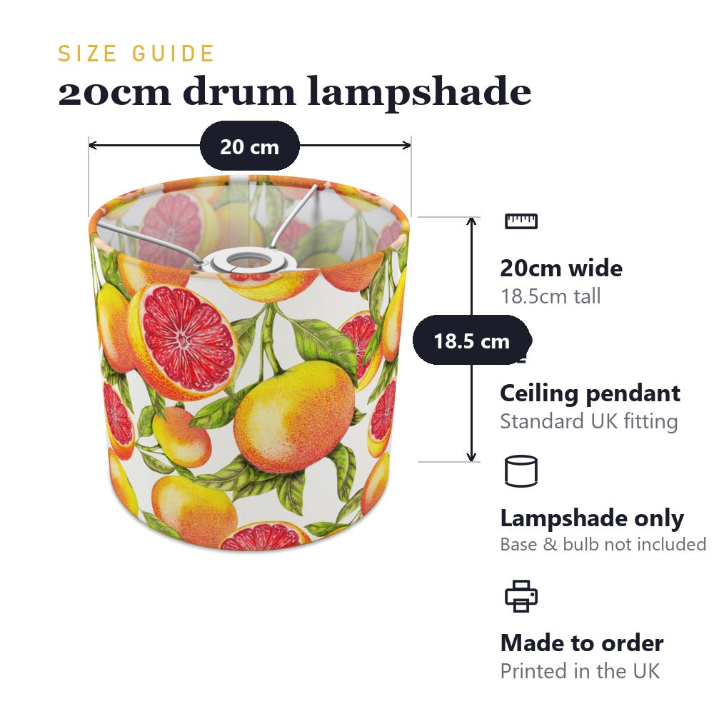Vibrant Citrus Fruit lampshade