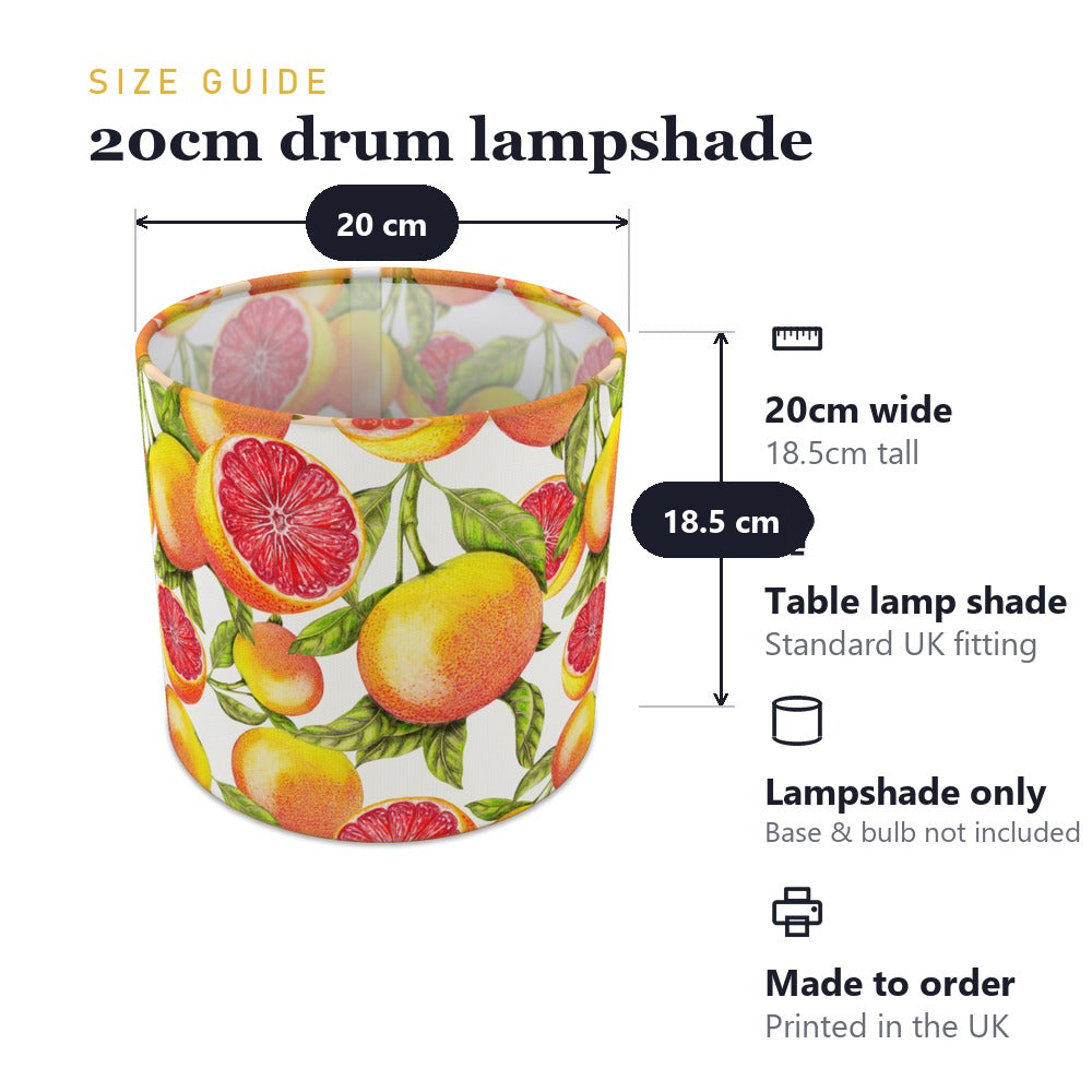 Vibrant Citrus Fruit lampshade