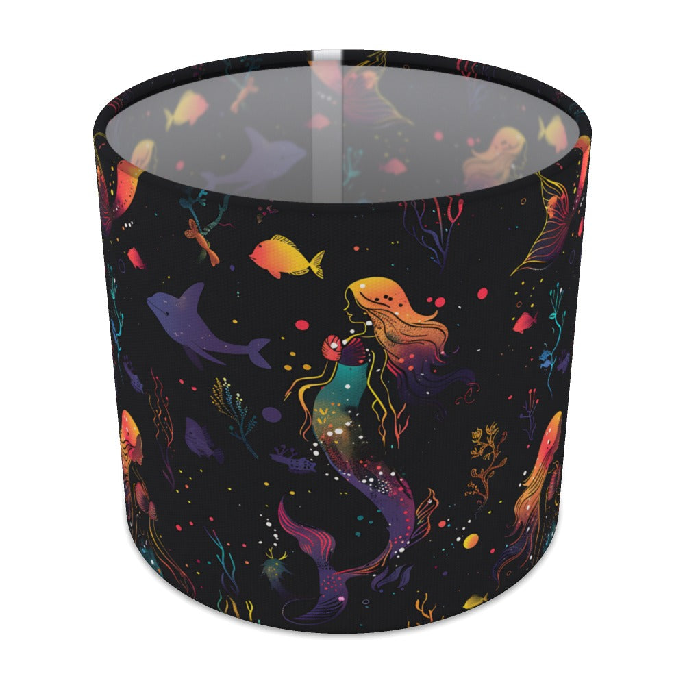 Colourful Mermaids and Fish lampshade - 20cm Table