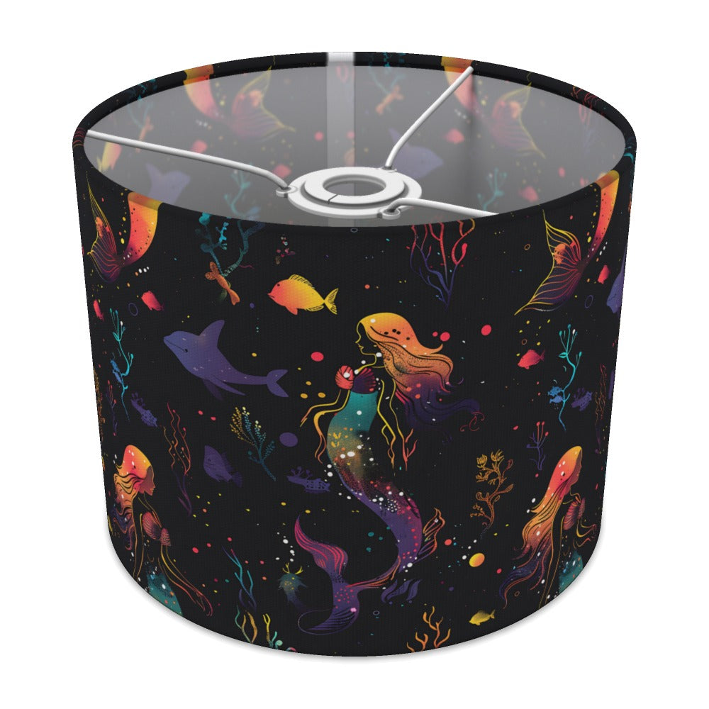 Colourful Mermaids and Fish lampshade - 25cm Ceiling