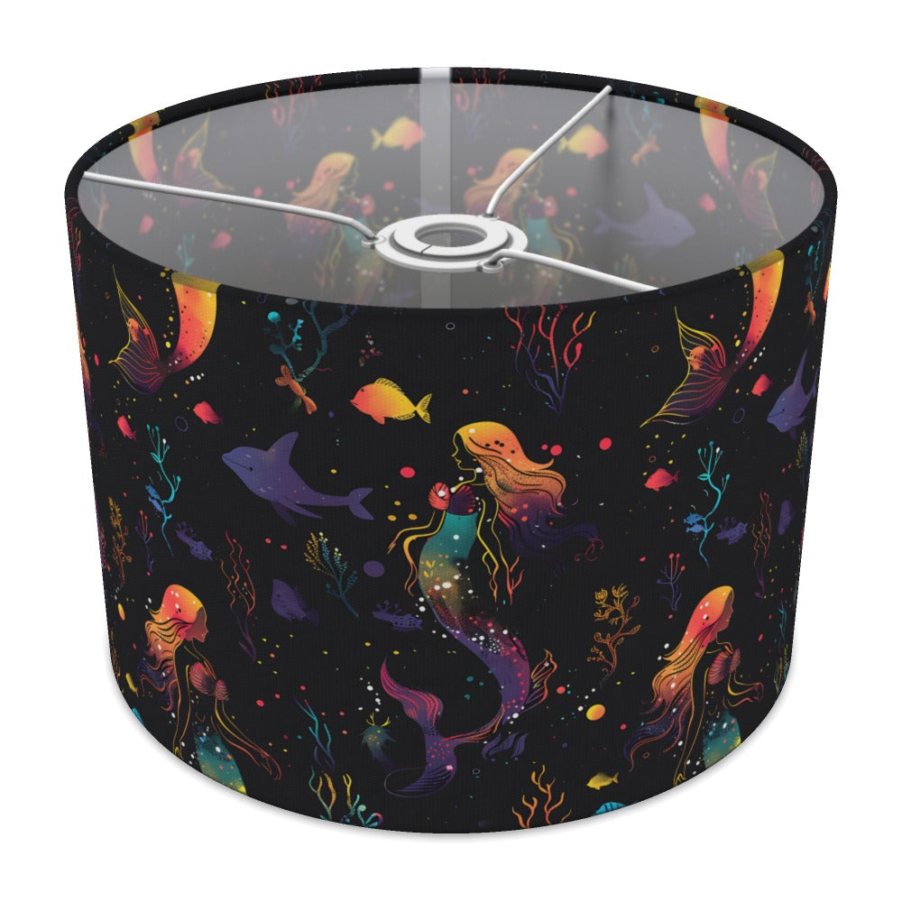 Colourful Mermaids and Fish lampshade - 30cm Ceiling