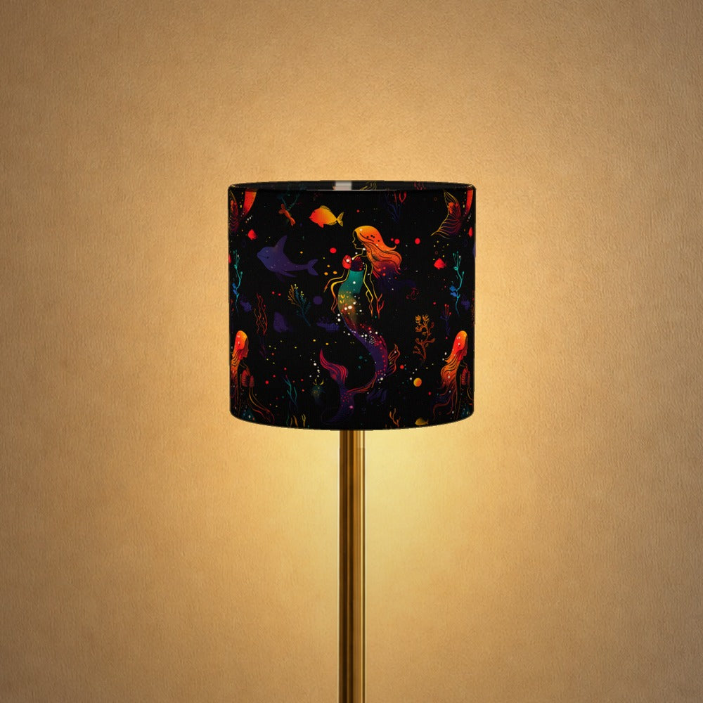 Colourful Mermaids and Fish lampshade