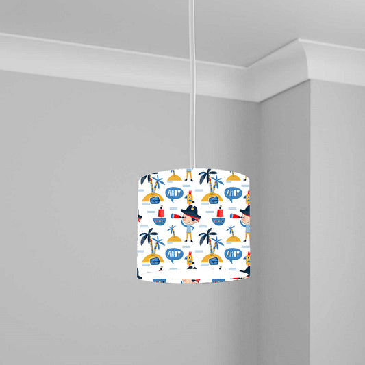 Pirate Adventure Ceiling Lampshade Lightshade for Nursery - 20cm x 18.5cm