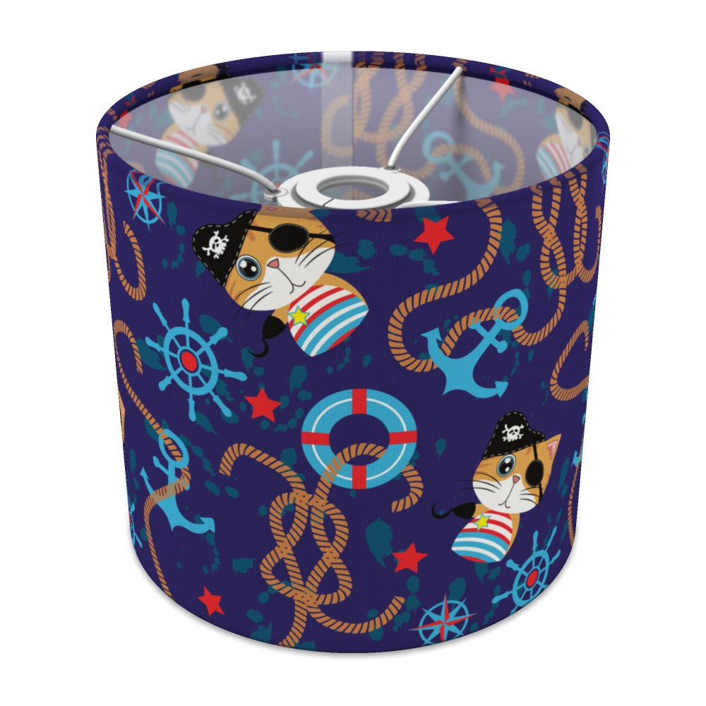Nautical Pirate Cat Design lampshade - 20cm Ceiling