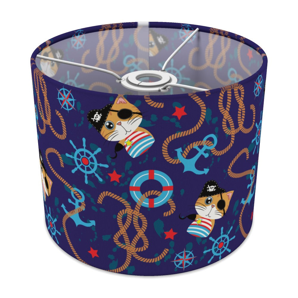 Nautical Pirate Cat Design lampshade - 25cm Ceiling