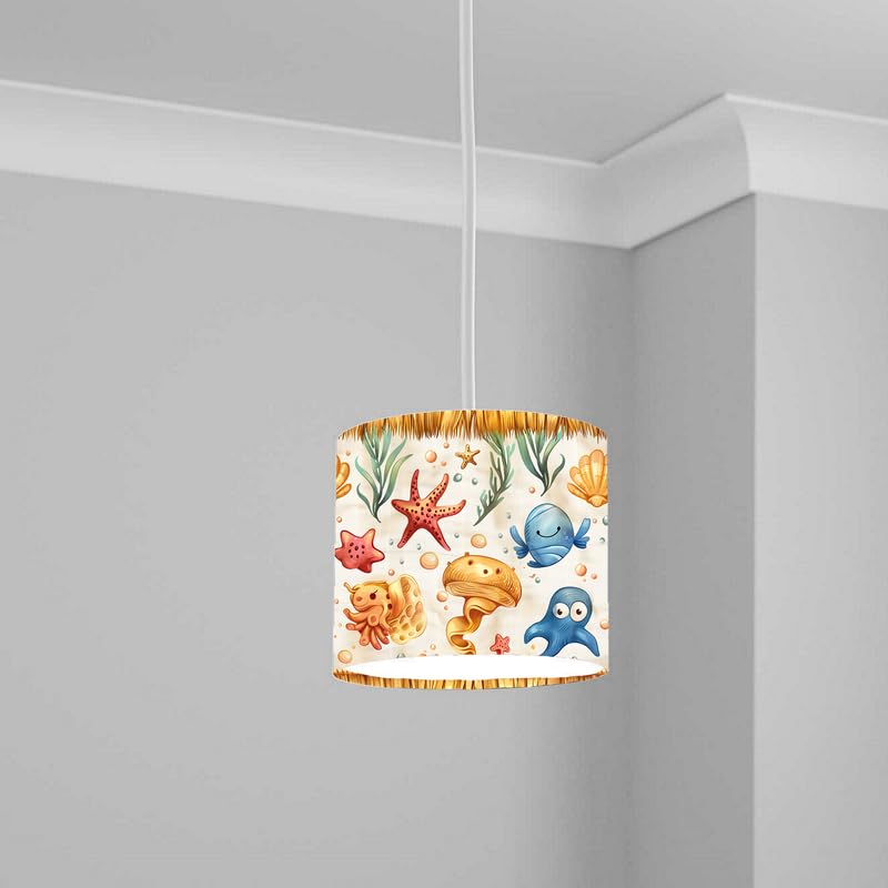Aquatic Lampshade Kids Bedroom LightShade ver181 20CM X 18.5CM