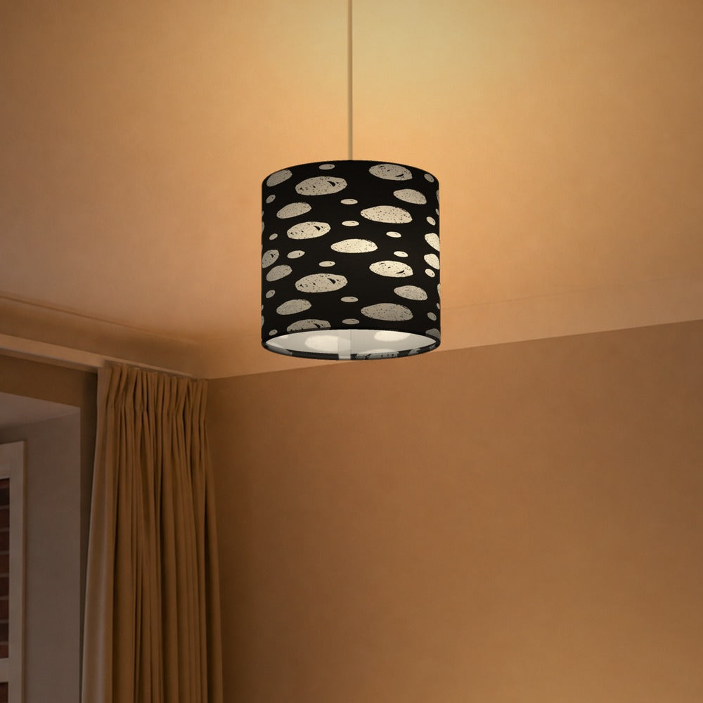 Silver Polkadot Pattern lampshade