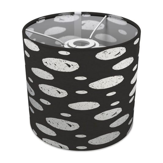 Silver Polkadot Pattern lampshade - 20cm Ceiling