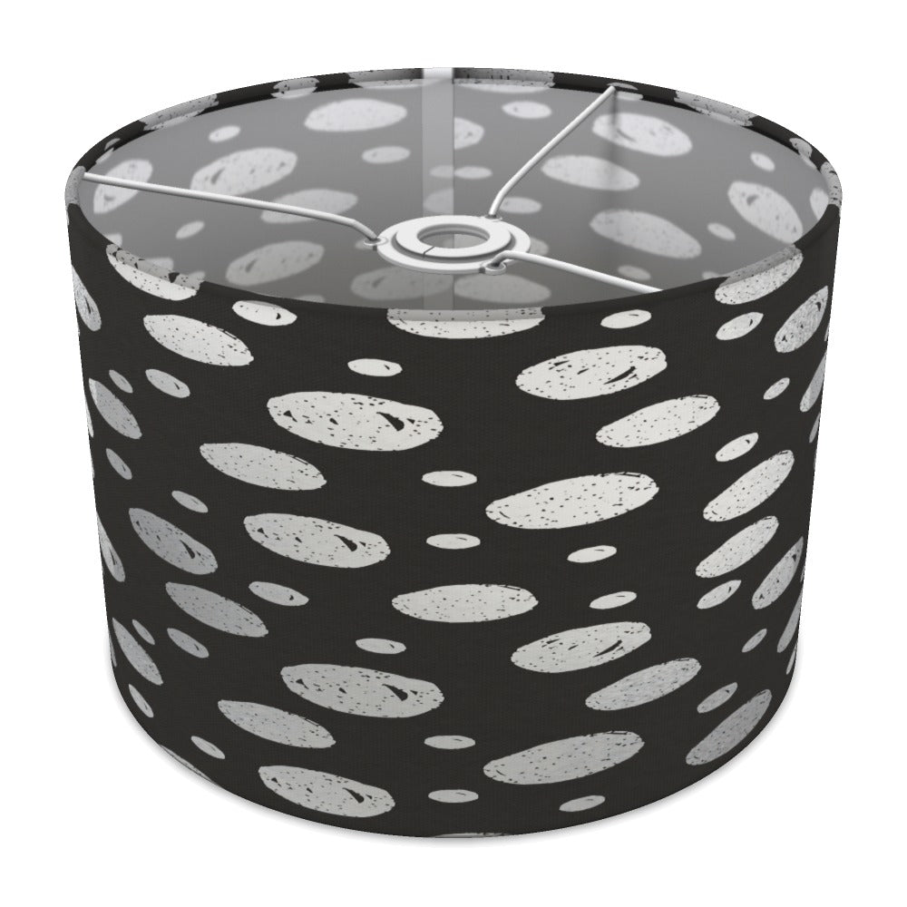 Silver Polkadot Pattern lampshade - 30cm Ceiling